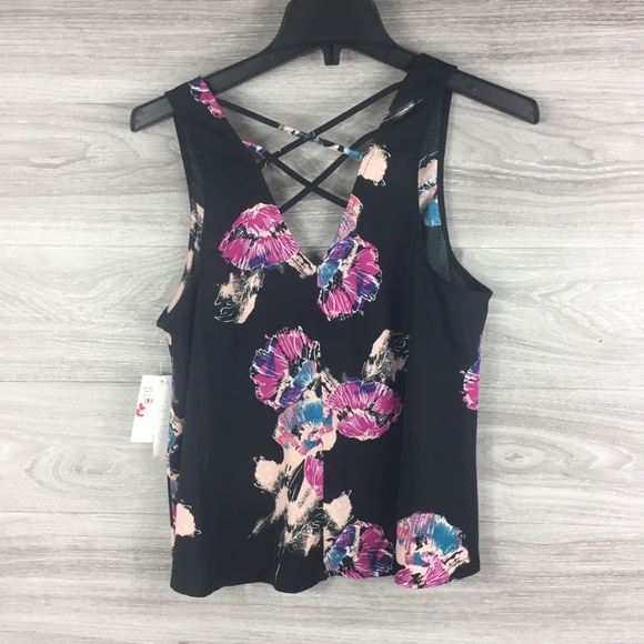 Abound Crisscross Floral Tank Top - Picture 6 of 6